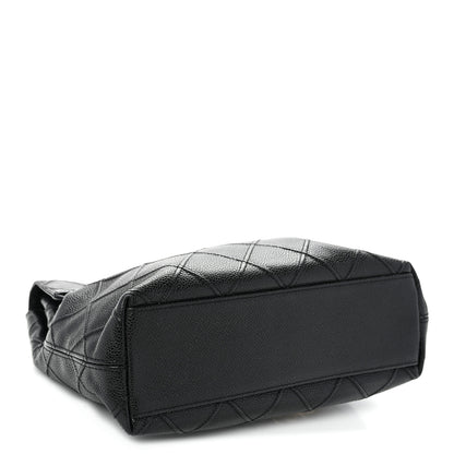 Chanel Caviar Diamond Quilted Flap Shoulder Bag Black 4 of 10