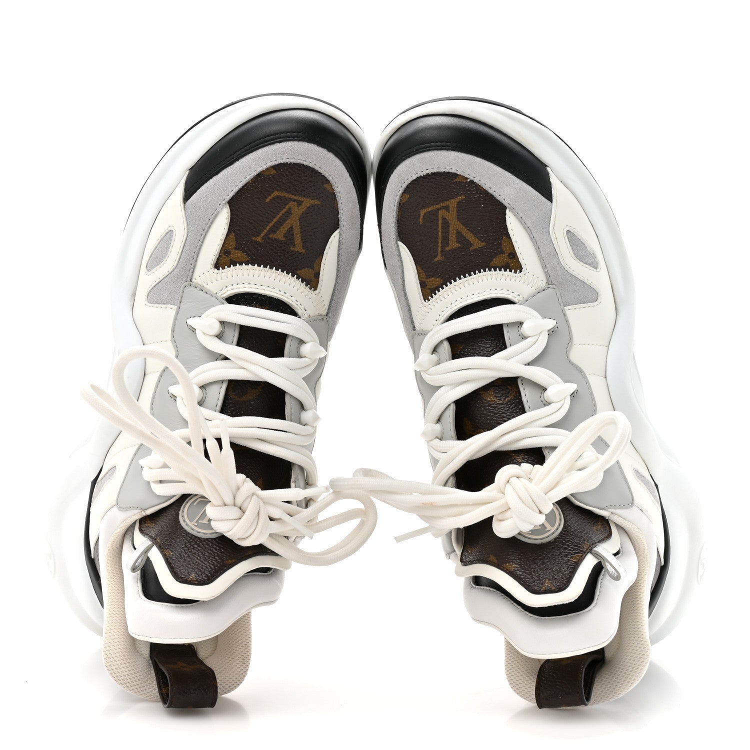 Louis Vuitton Patent Monogram LV Archlight Sneakers 38 White 2 of 12