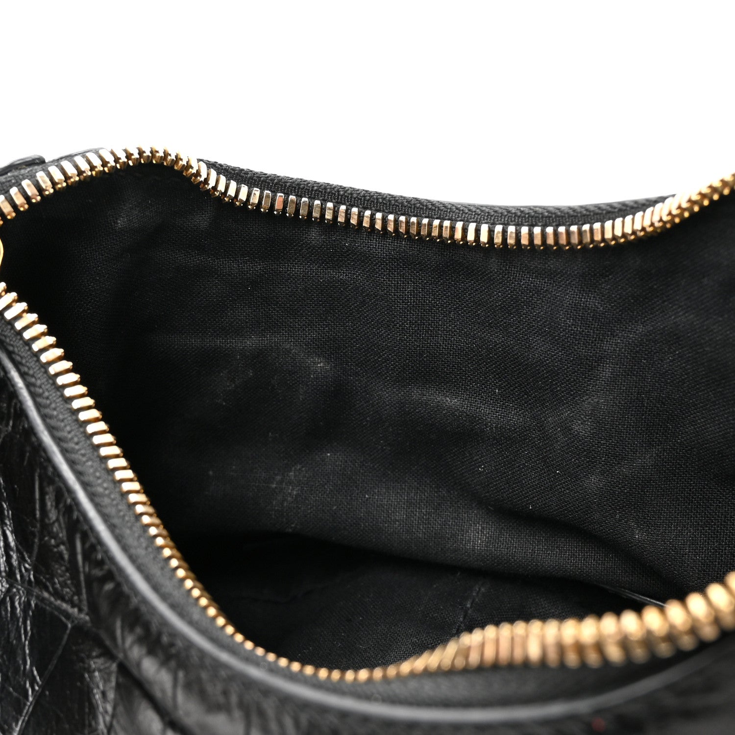 Balenciaga Extra Supple Calfskin Crocodile Embossed Le Cagole Shoulder Bag XS Black 11 of 13