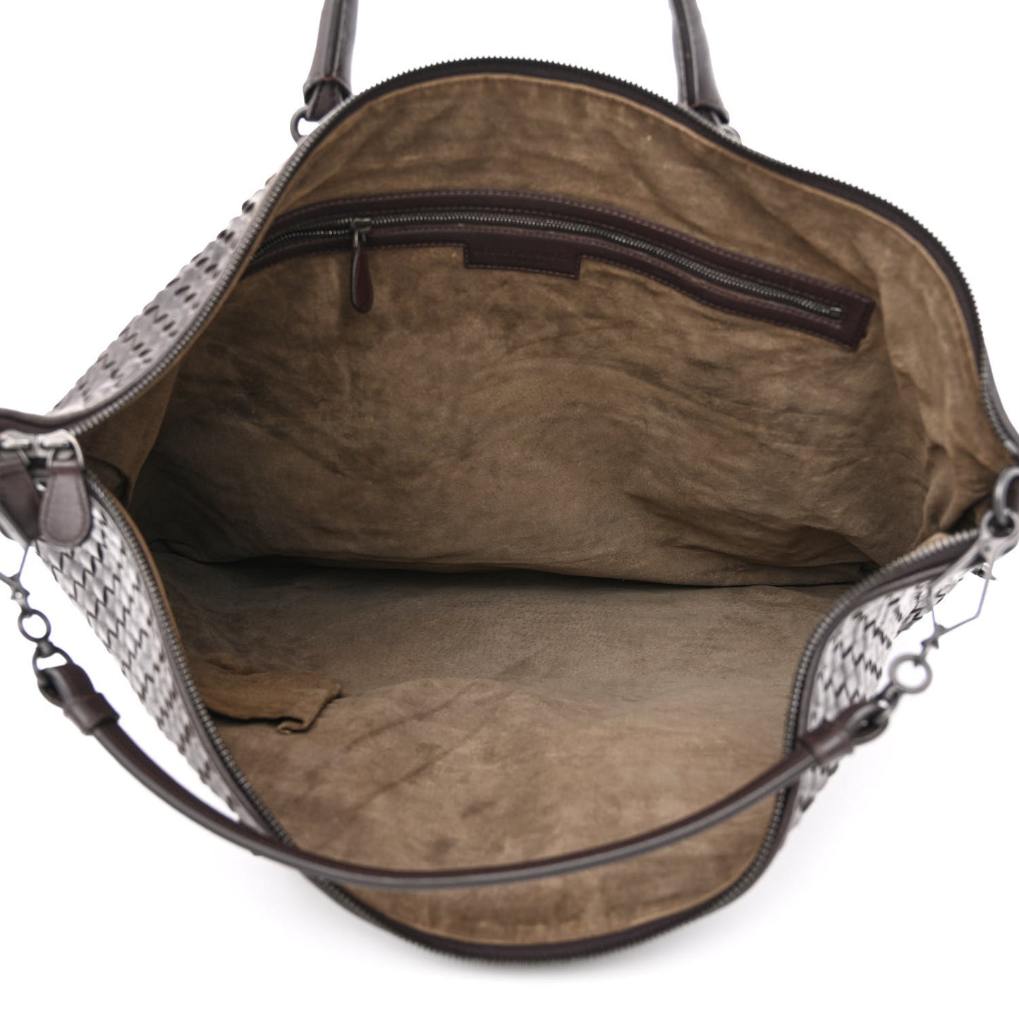 Nappa Intrecciato Maxi Convertible Tote Ebano