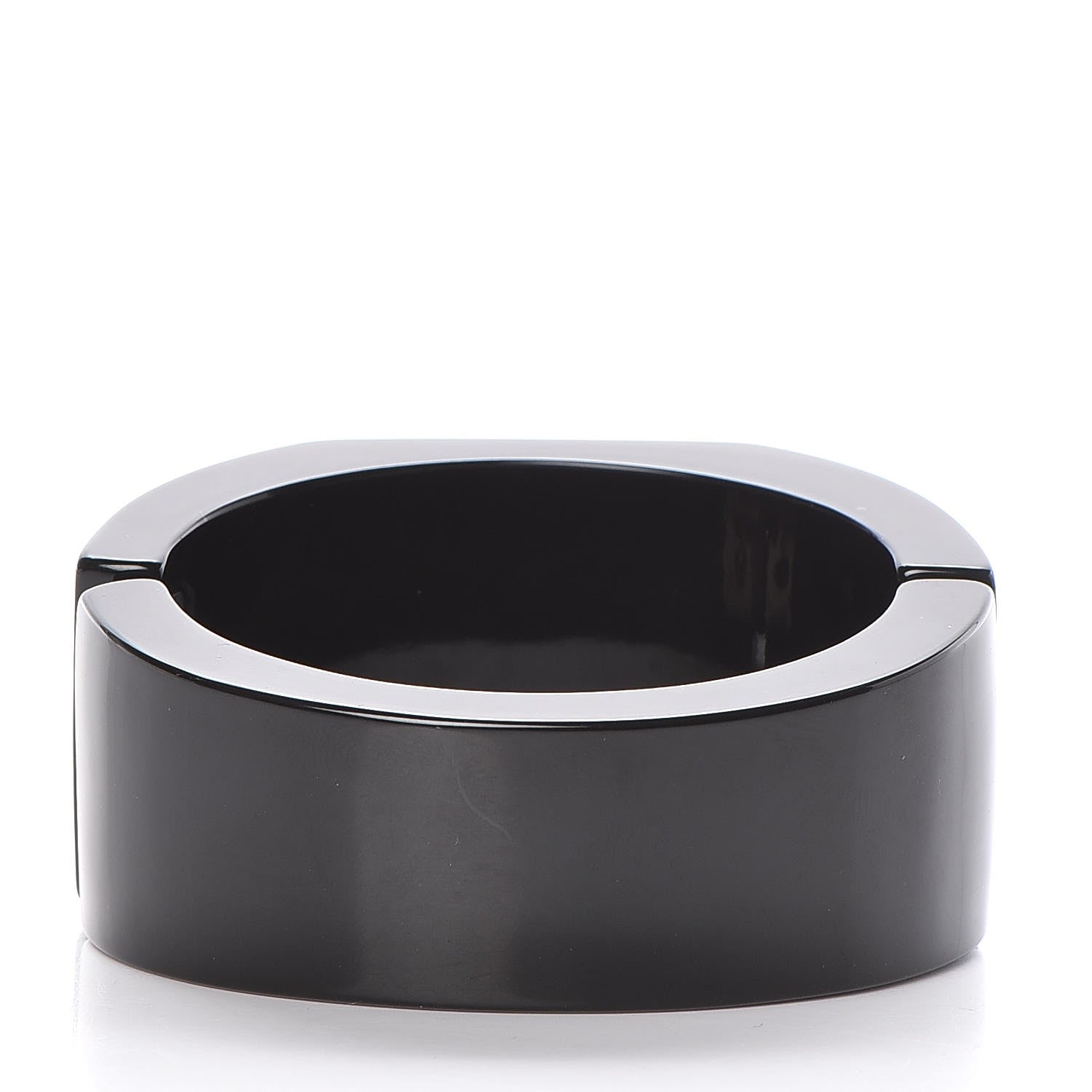 Chanel Resin Coco Cuff Black White 3 of 6