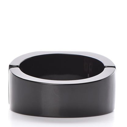 Chanel Resin Coco Cuff Black White 3 of 6
