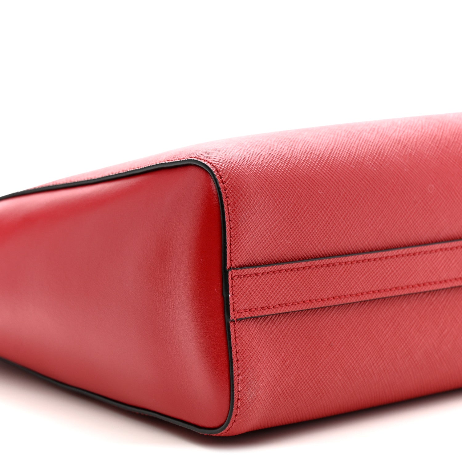 Prada Saffiano Soft Calfskin Tote Fuoco 9 of 12