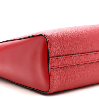 Prada Saffiano Soft Calfskin Tote Fuoco 9 of 12