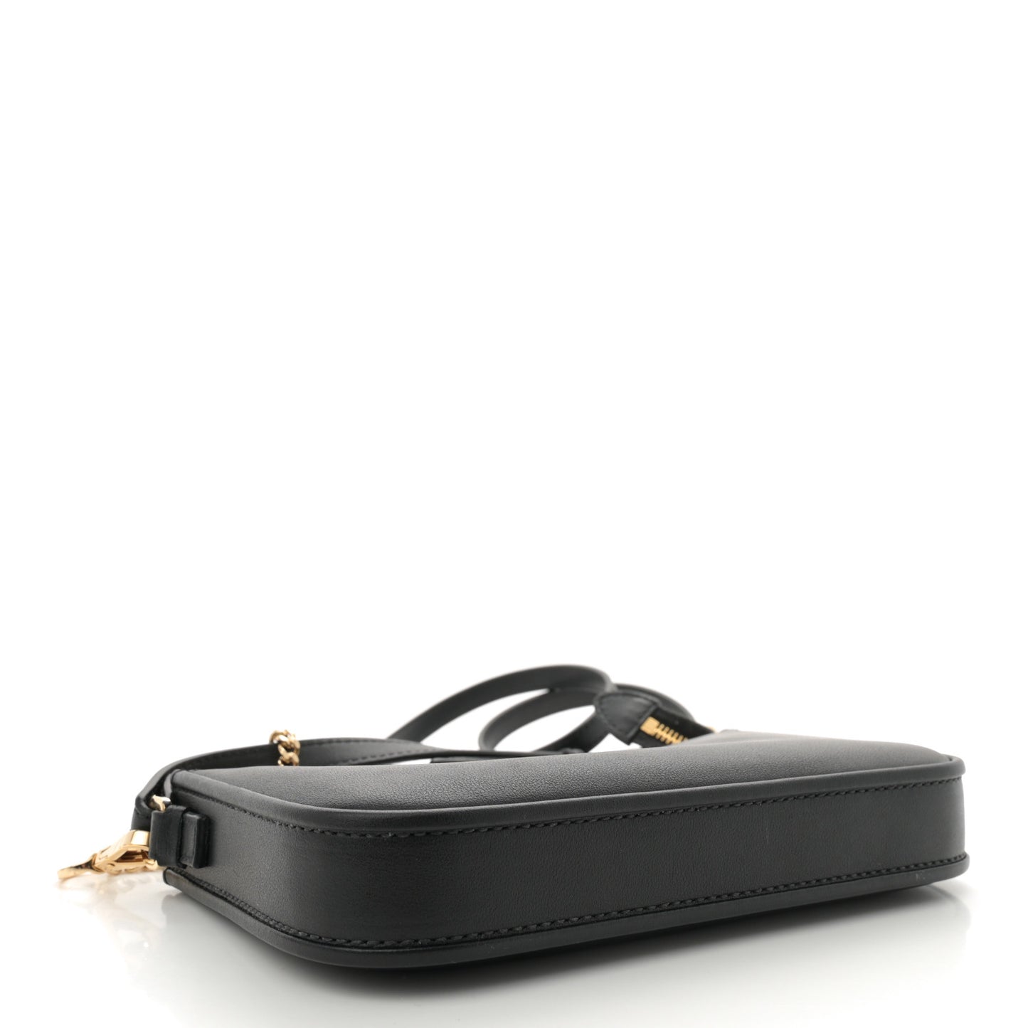 Calfskin Mini Vlogo Crossbody Bag Black