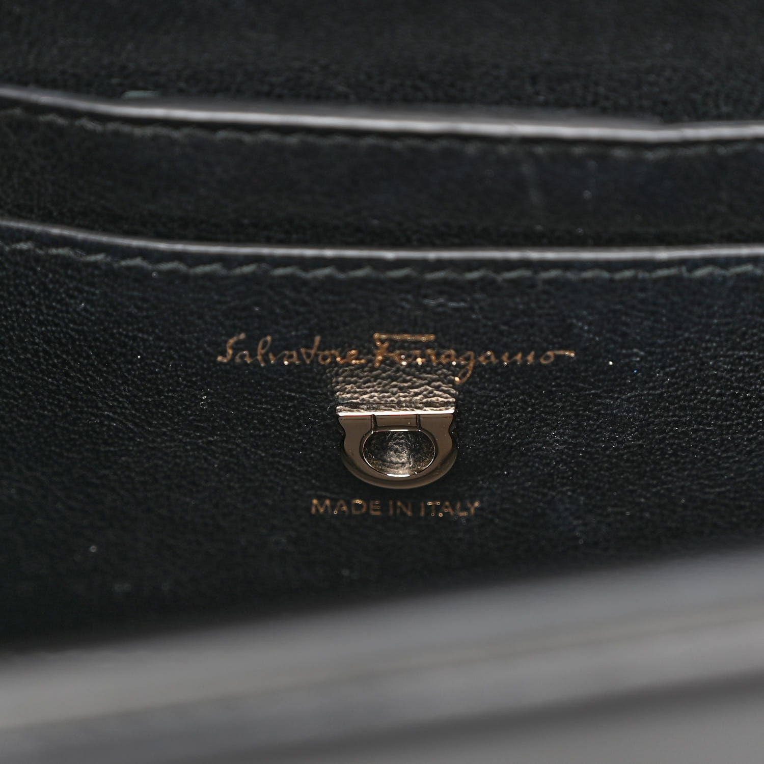 Salvatore Ferragamo Smooth Calfskin Small Boxyz Black 6 of 11