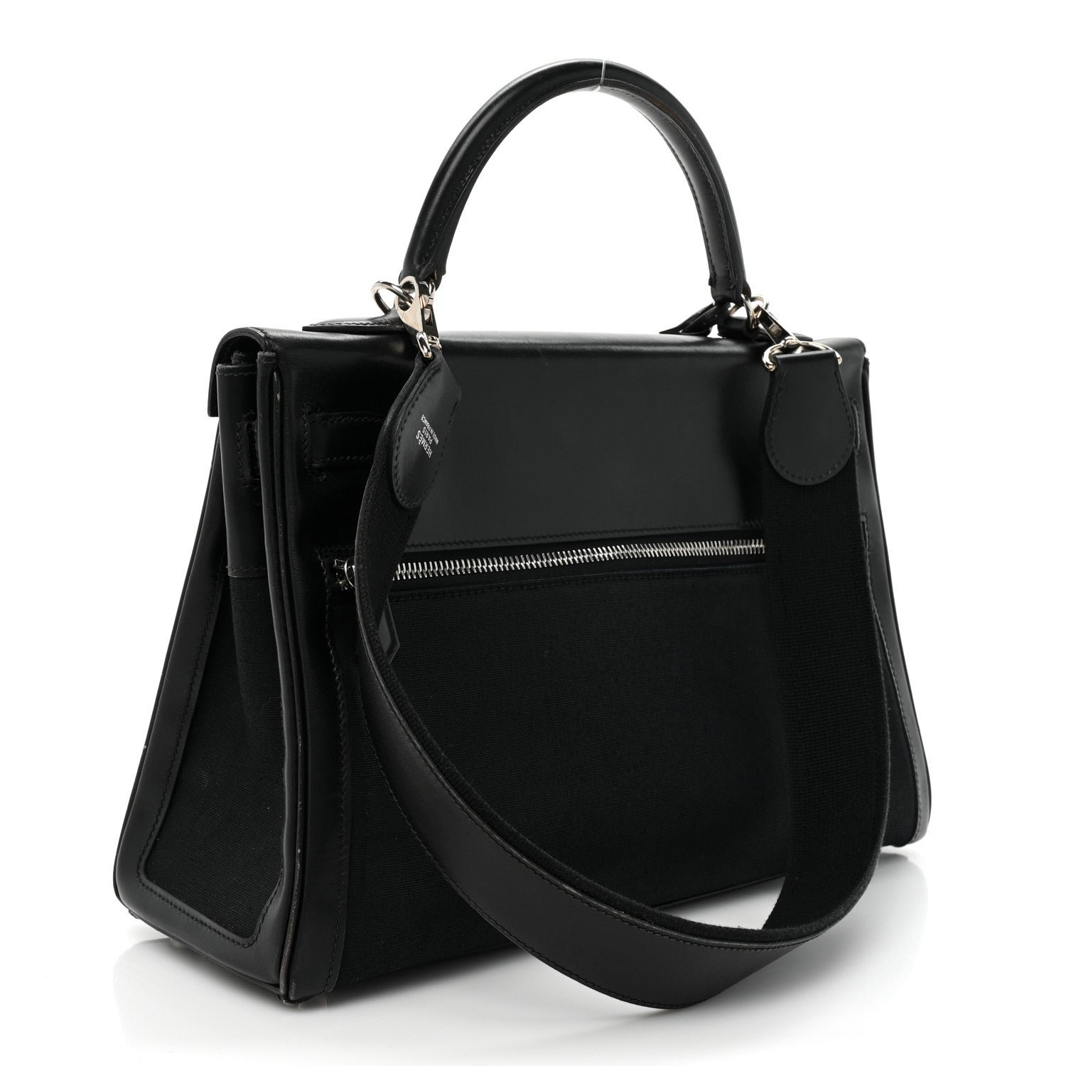 Hermes Box Toile Lakis Kelly 32 Black 3 of 24