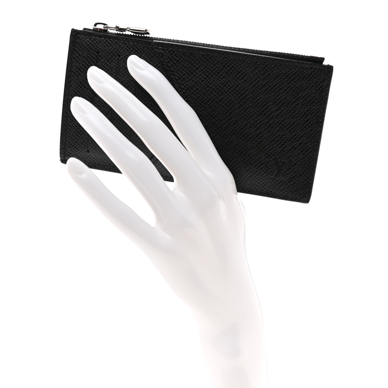 Louis Vuitton Taiga Coin Card Holder Black 2 of 6