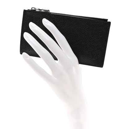 Louis Vuitton Taiga Coin Card Holder Black 2 of 6