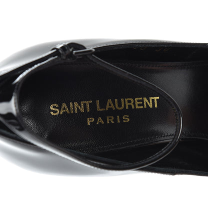 Saint Laurent Patent Opyum Appelle Moi Ankle Strap Pump 36 Black 6 of 9