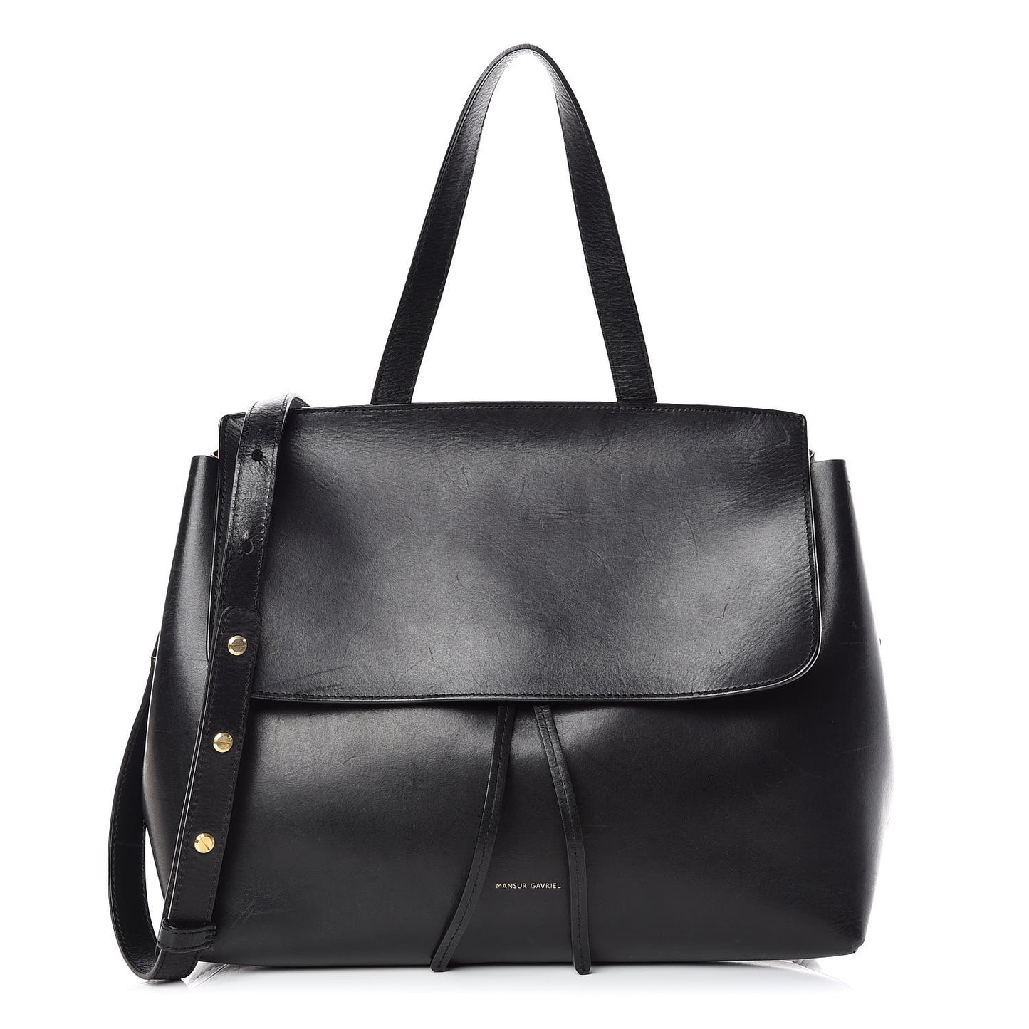 Calfskin Lady Bag Black Flamma