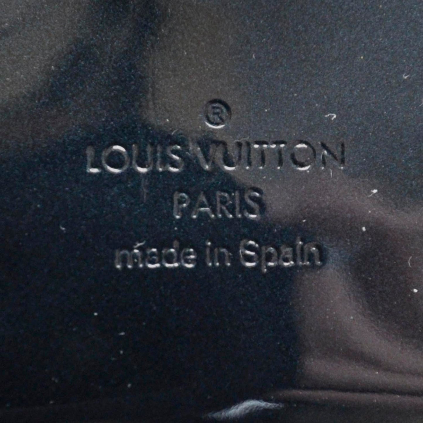 Patent Sobe Clutch Blue Nuit
