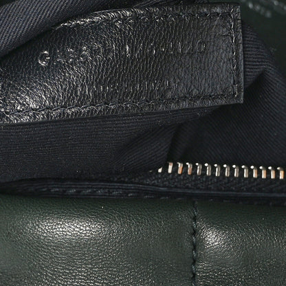 Saint Laurent Lambskin Quilted Small Loulou Puffer Monogram Chain Satchel Seaweed Green 7 of 9