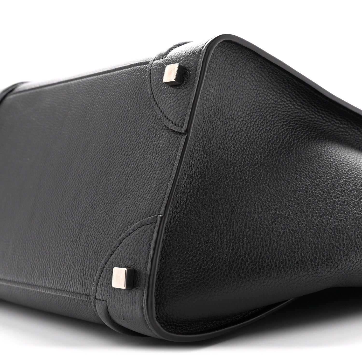 Celine Drummed Calfskin Mini Luggage Black 9 of 11