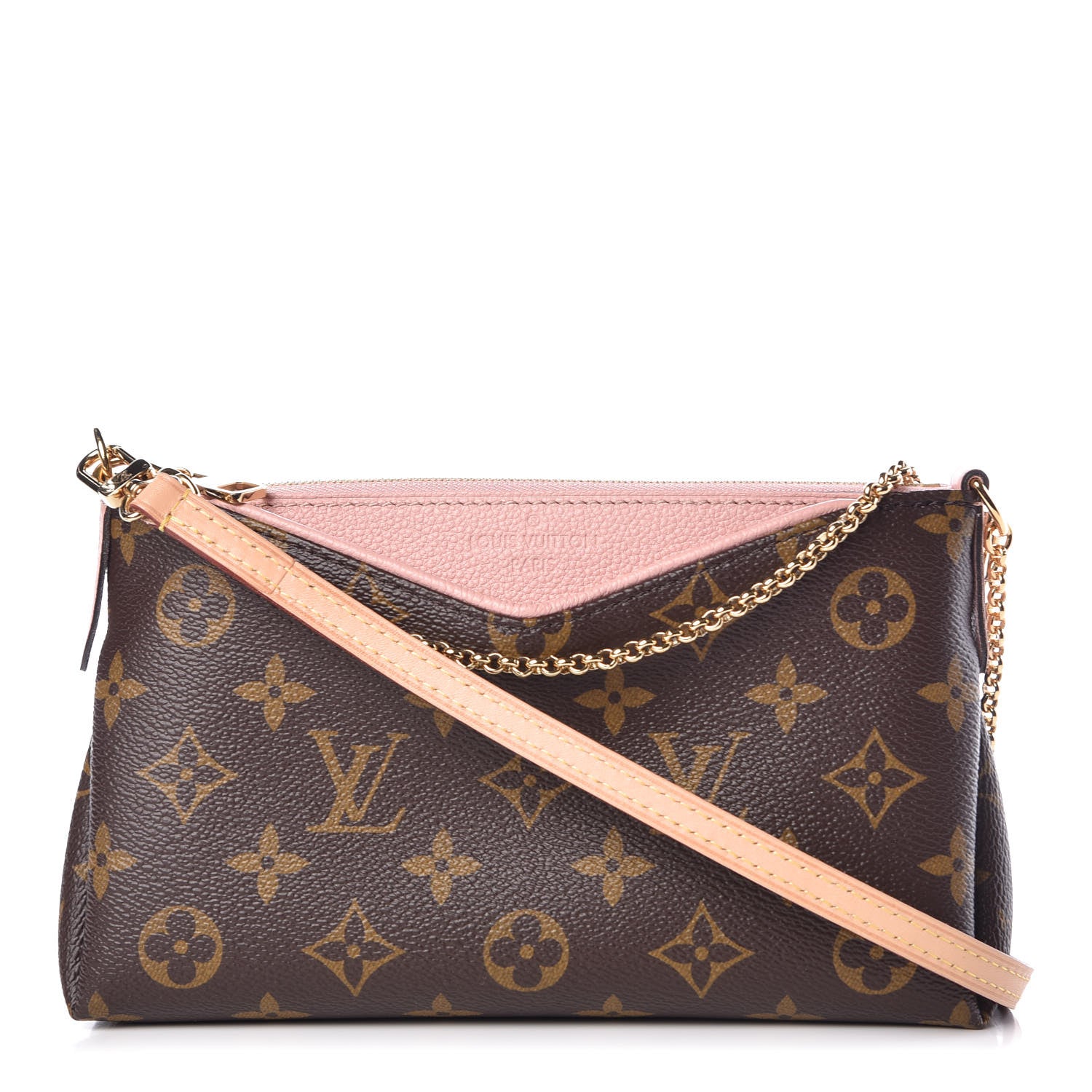 Louis Vuitton Monogram Pallas Clutch Rose Poudre 1 of 10