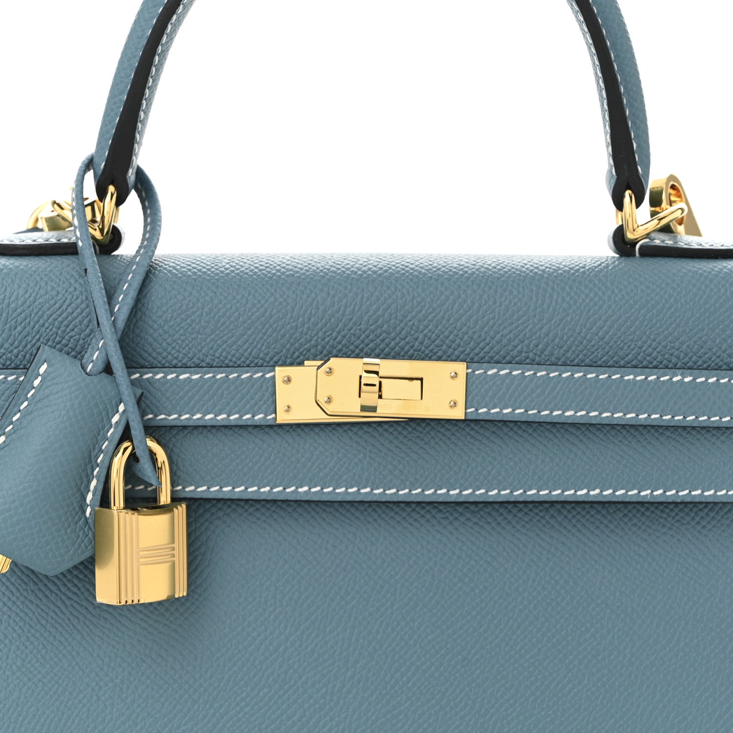 Hermes Epsom Kelly Sellier 25 New Blue Jean 8 of 11