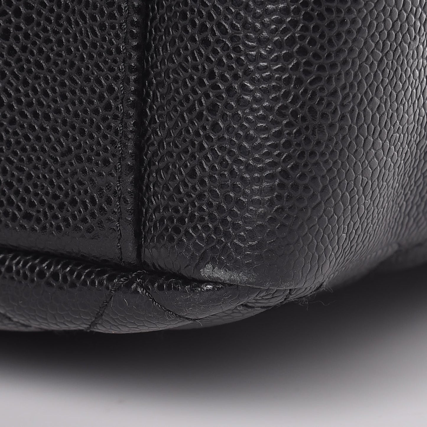 Caviar Quilted Grand Shopping Tote GST Black
