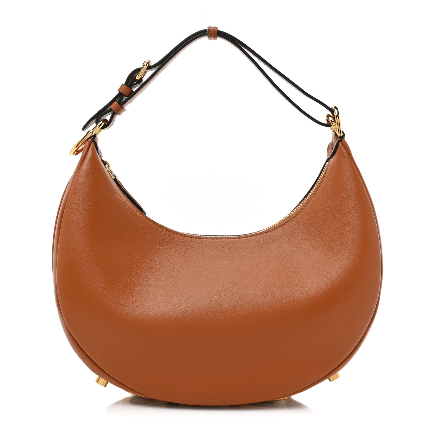 Fendi Vitello Grace Matte Small Fendigraphy Hobo Bag Brandy 1 of 9