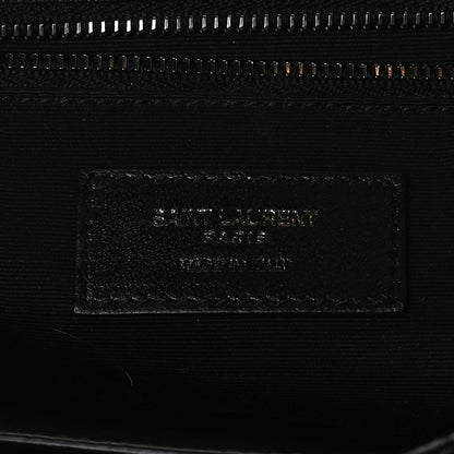 Saint Laurent Crinkled Calfskin Matelasse Monogram Medium Niki Chain Satchel Black 7 of 14