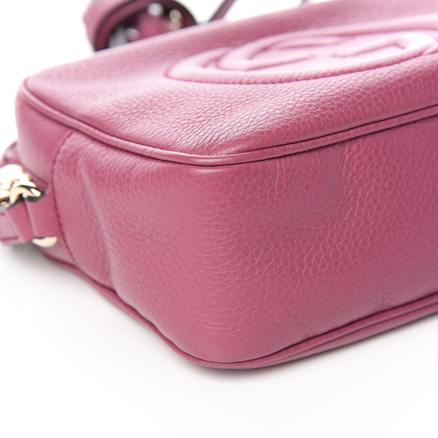 Pebbled Calfskin Small Soho Disco Bag Peonia Flower