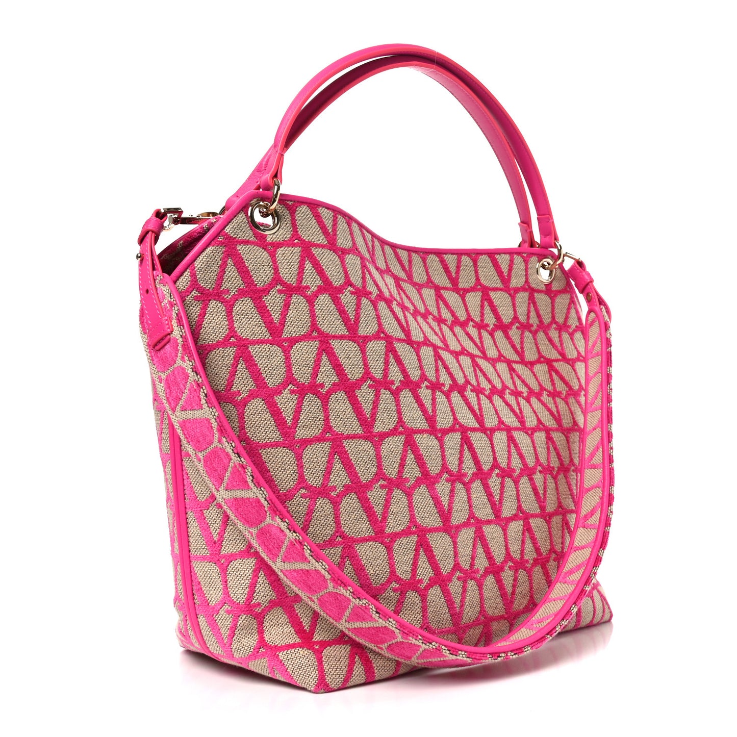 Toile Iconographe Vlogo All In Shopping Bag Natural Pink PP