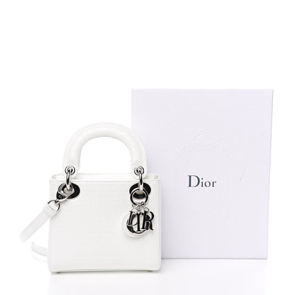 Christian Dior Patent Micro-Cannage Mini Lady Dior White 13 of 13