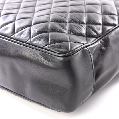 Chanel Lambskin Quilted Shopping Tote Black 6 of 12