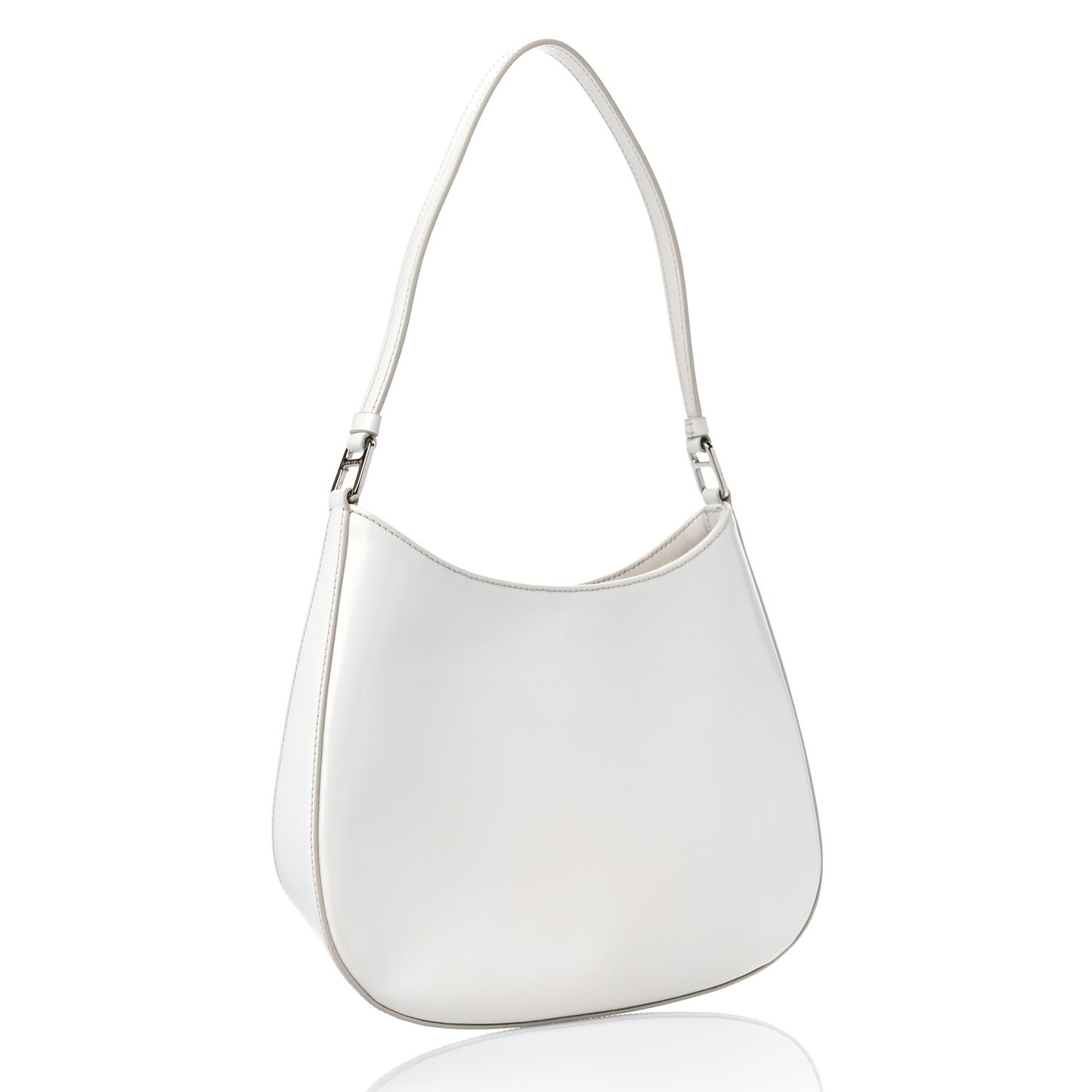 Spazzolato Cleo Shoulder Bag White