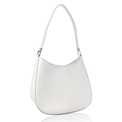 Prada Spazzolato Cleo Shoulder Bag White 3 of 9