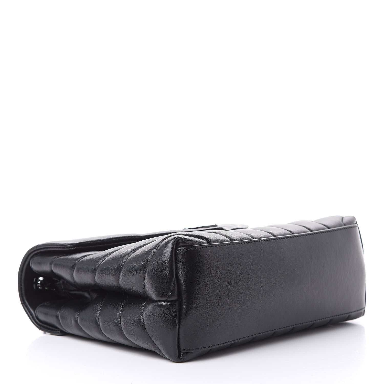 Saint Laurent Calfskin Y Quilted Monogram Small Loulou Chain Satchel Black 4 of 10