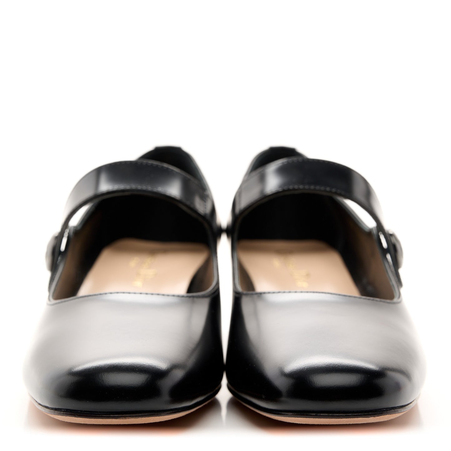 Brushed Calfskin Uniform 30mm Pumps 37.5 Black