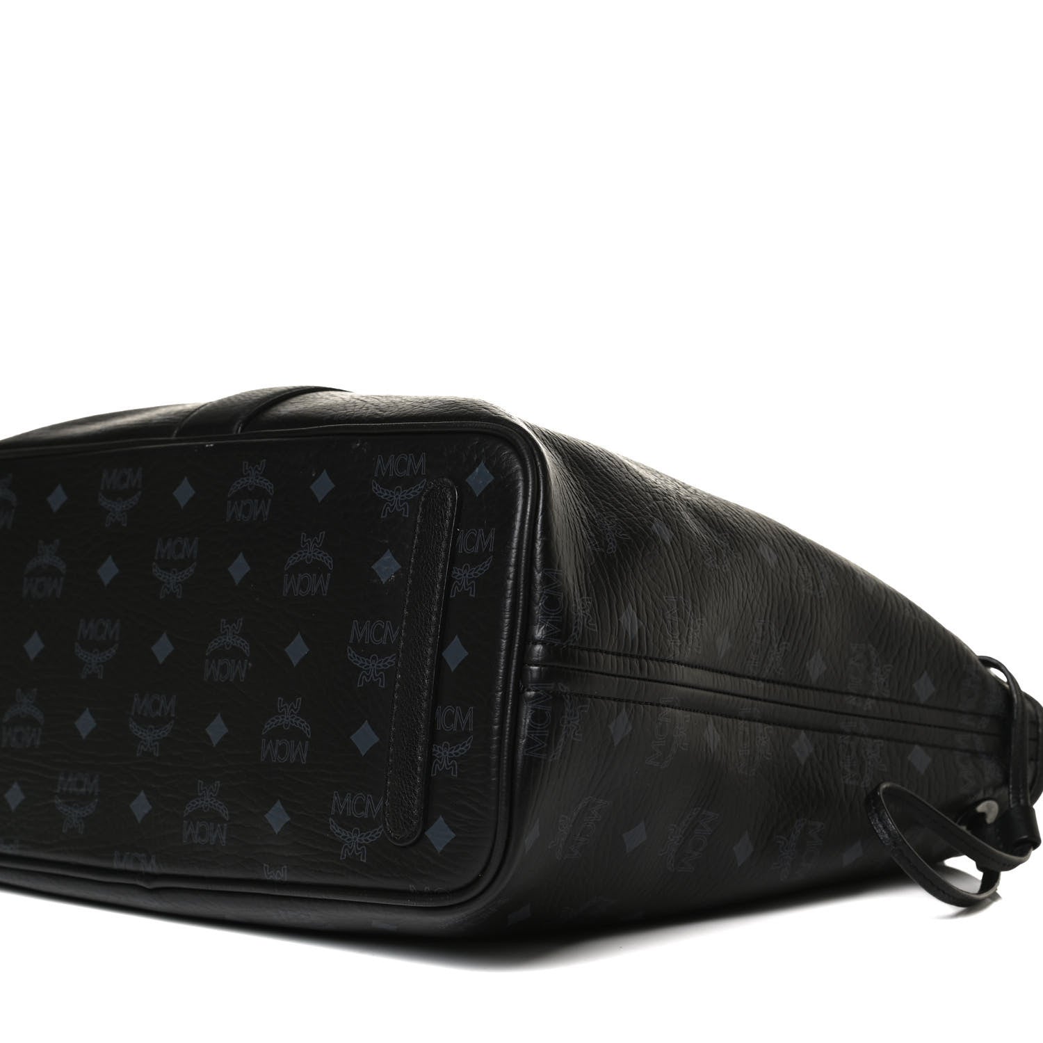 MCM Visetos Medium Liz Reversible Shopper Tote Black 6 of 20