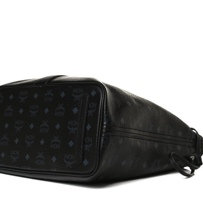 MCM Visetos Medium Liz Reversible Shopper Tote Black 6 of 20
