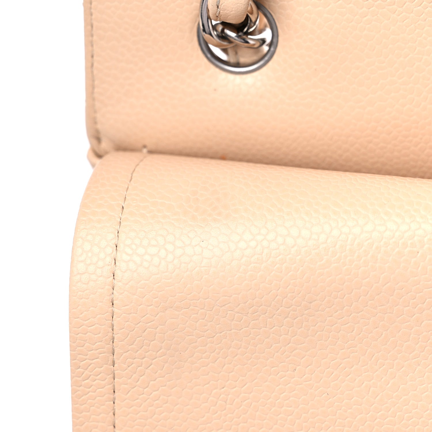 Chanel Caviar Quilted Jumbo Double Flap Beige Clair 21 of 27