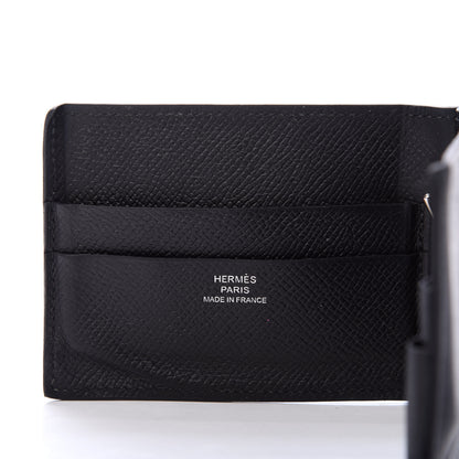 Hermes Epsom Poker Money Clip Wallet Black 6 of 7