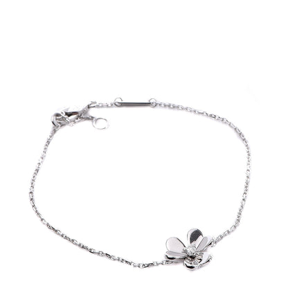 Van Cleef & Arpels 18K White Gold Diamond Mini Frivole Bracelet 1 of 7