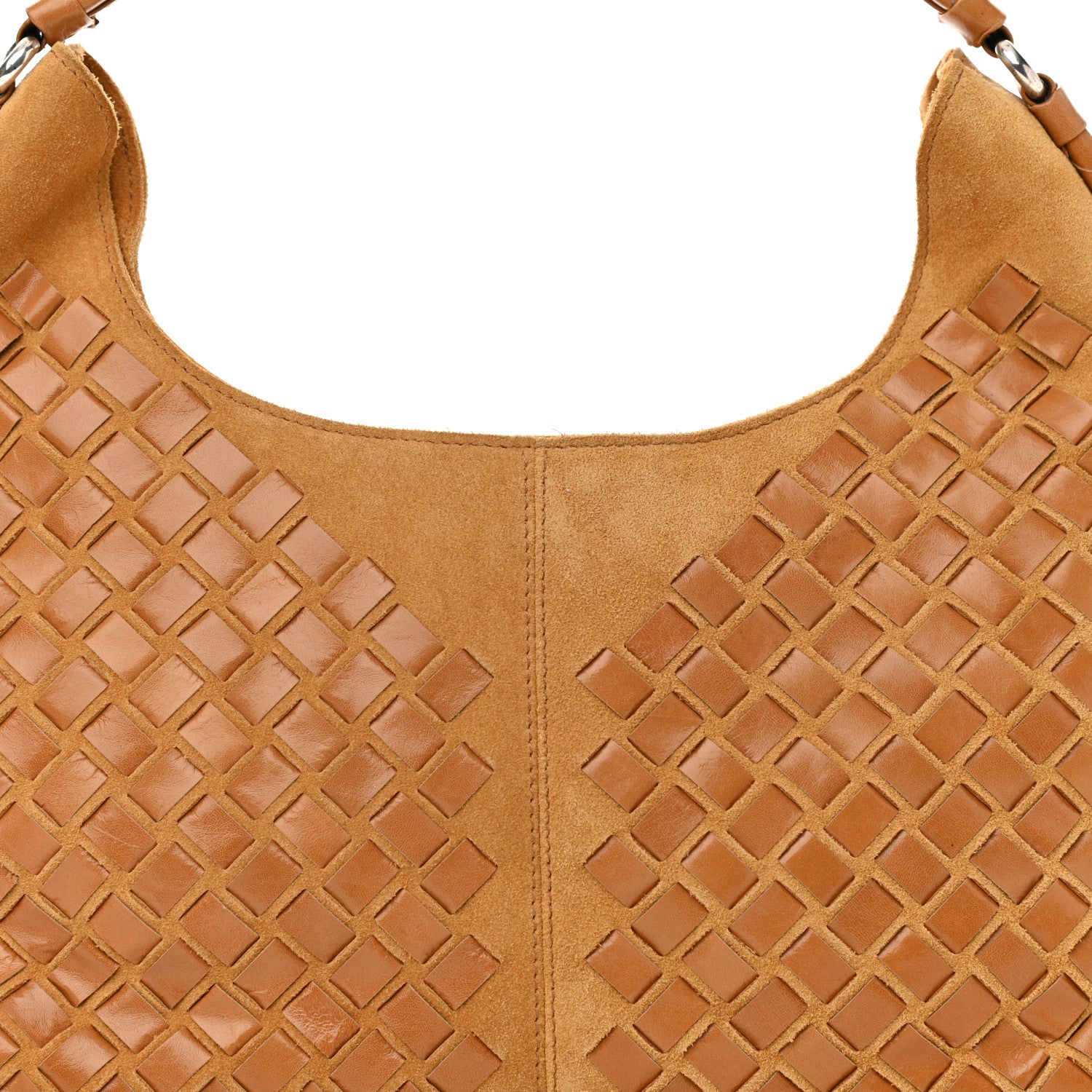 Bottega Veneta Suede Nappa Intrecciato Shoulder Bag 7 of 9