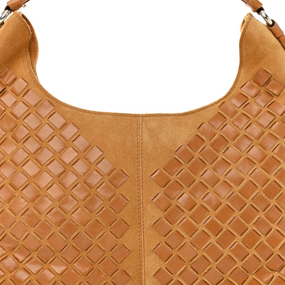 Bottega Veneta Suede Nappa Intrecciato Shoulder Bag 7 of 9