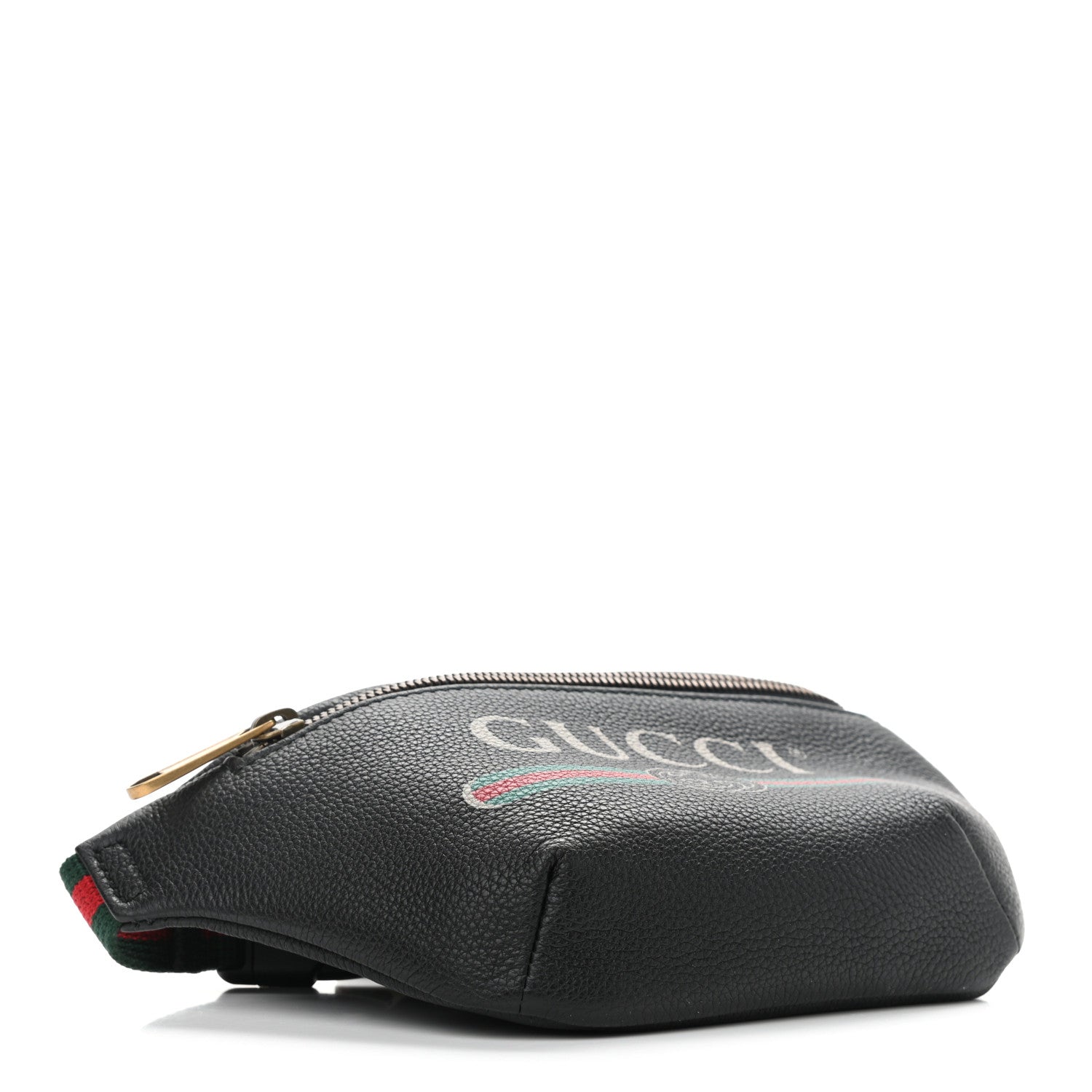 Gucci Grained Calfskin Small Logo Belt Bag Black 4 of 10