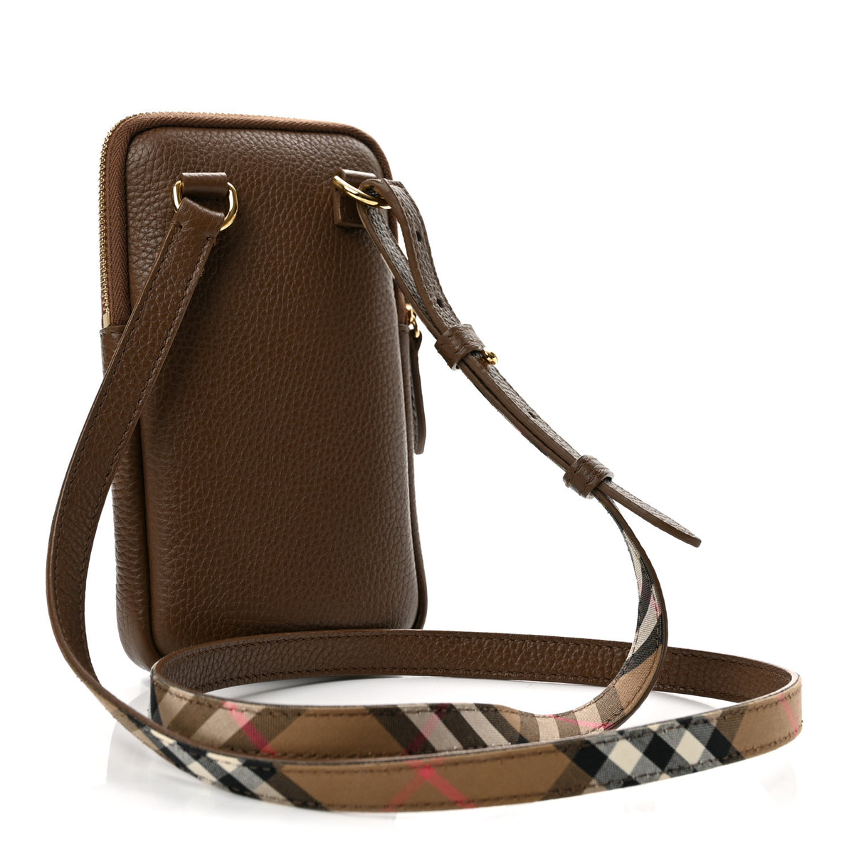 Burberry Grainy Calfskin Phone Pouch Earth 3 of 10