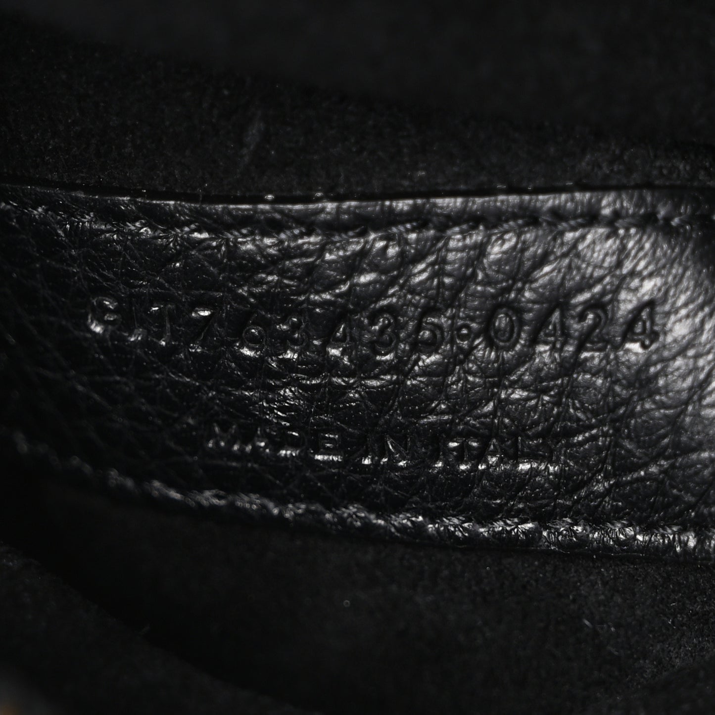 Grained Deerskin Bea Tote Black