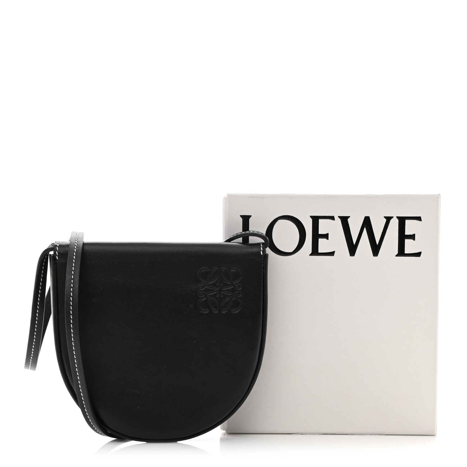 Loewe Soft Calfskin Mini Heel Pouch Black 11 of 11