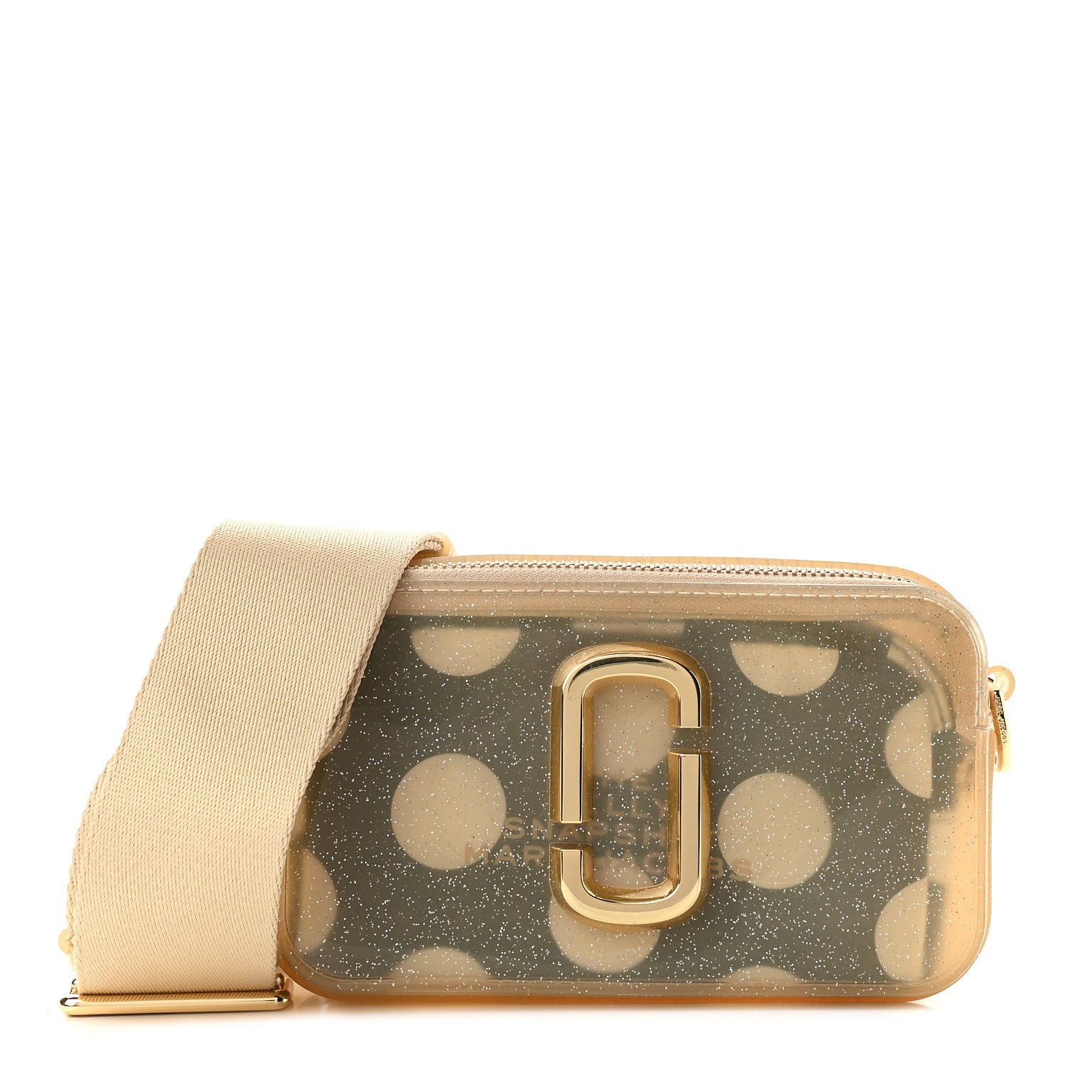 Marc Jacobs Jelly Glitter Small Snapshot Camera Bag Gold Silver 1 of 9