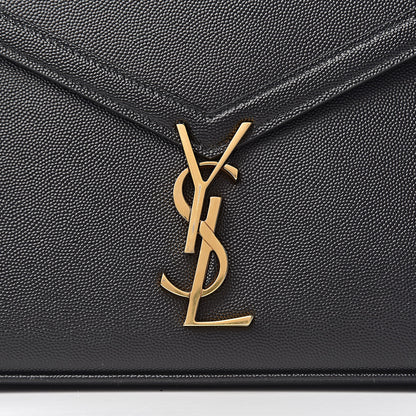 Saint Laurent Grain de Poudre Medium Classic Monogram Cassandra Top Handle Black Rouge Legion 10 of 10