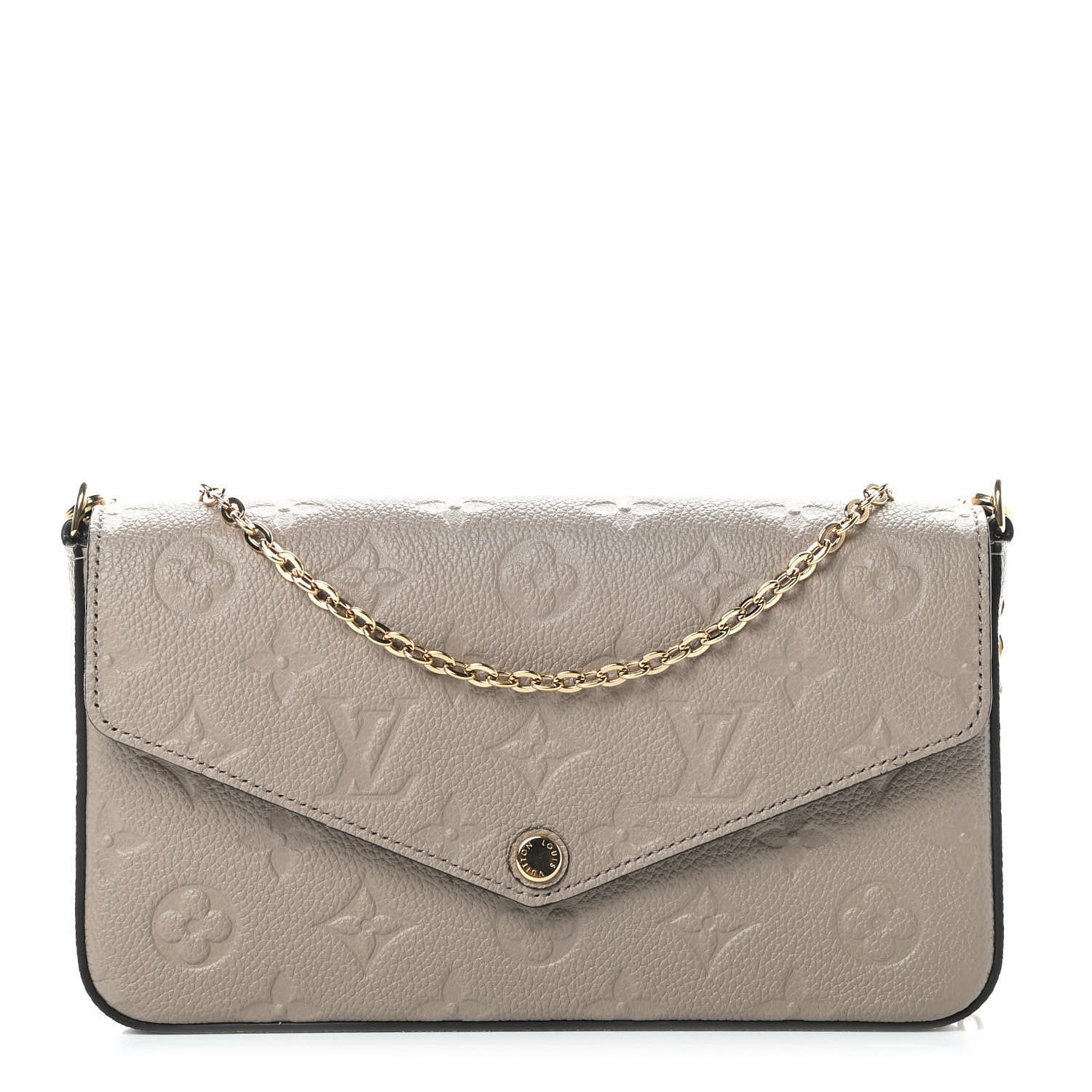 Louis Vuitton Empreinte Pochette Felicie Chain Wallet Tourterelle 3 of 11