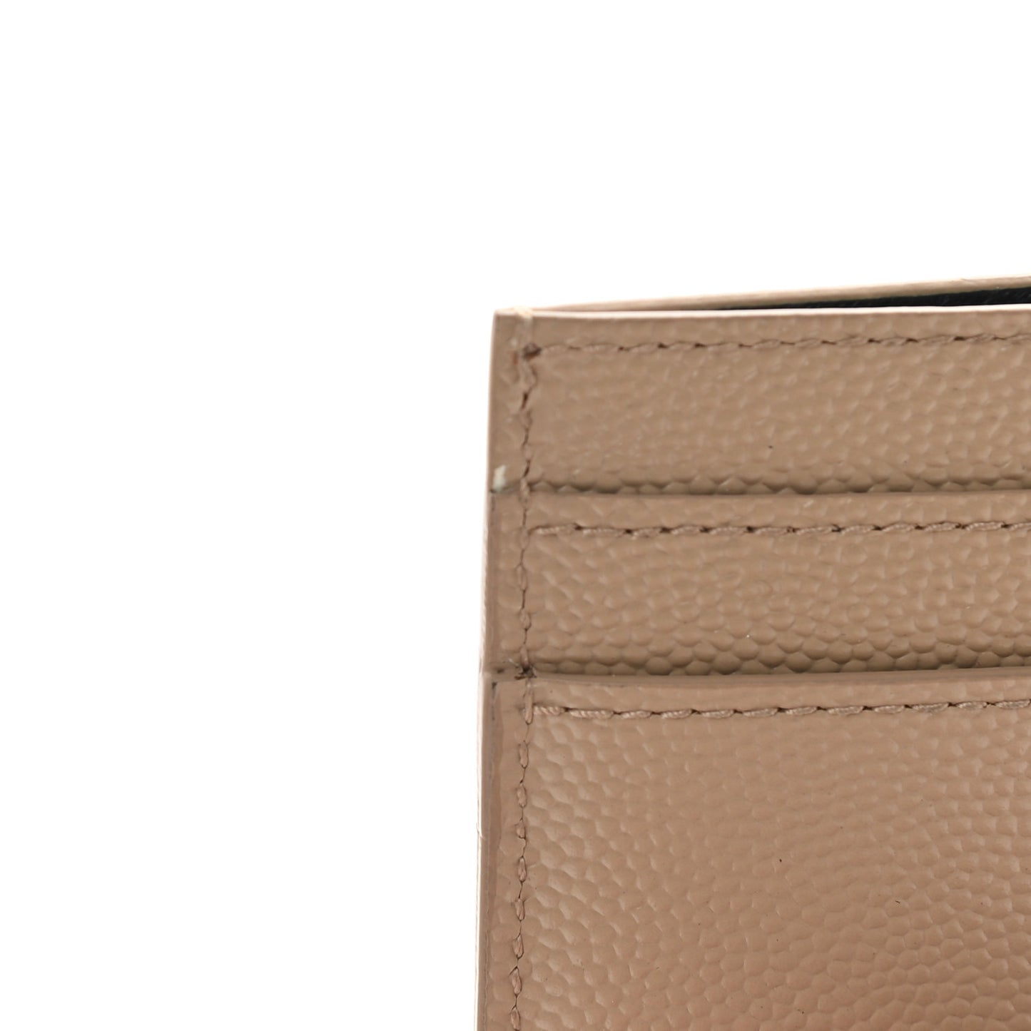 Grain De Poudre Monogram Credit Card Case Nude Powder