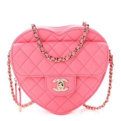 Chanel Lambskin Quilted CC In Love Heart Bag Pink 1 of 11