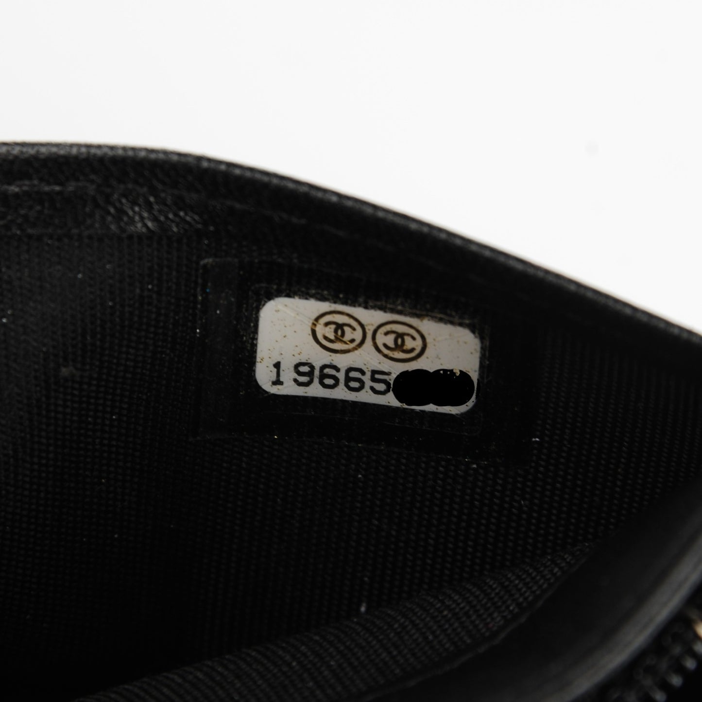 Lambskin Quilted Boy Yen Wallet Black