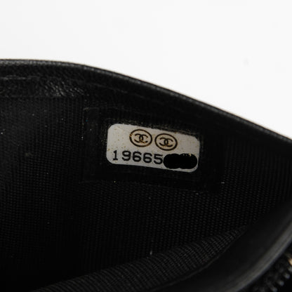 Chanel Lambskin Quilted Boy Yen Wallet Black 7 of 8