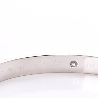 Cartier 18K White Gold 6 Diamond LOVE Bracelet 16 4 of 6